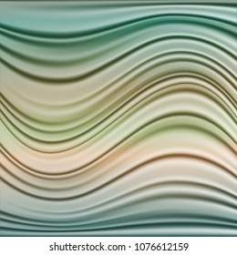 Abstract background with flowing lines and waves. Fractal composition of shadows and light. Vector illustration