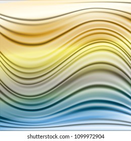 Abstract background with flowing lines and waves. Fractal composition of shadows and light. Vector illustration