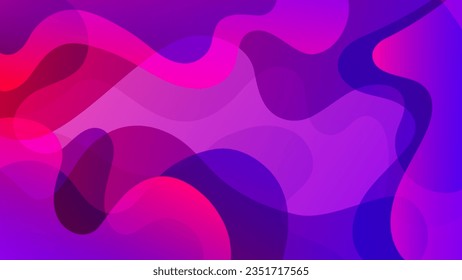 Abstract background with flowing liquid shapes . Dynamic colored waves. Vibrant color gradient. Vector illustration.