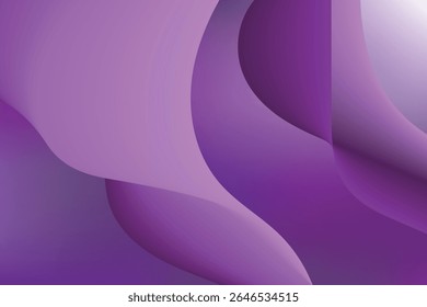 Abstract background with flowing, overlapping waves of purple and lavender hues