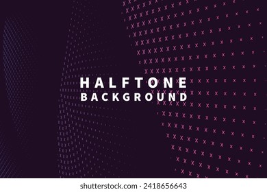 Abstract background with flowing particles. 3d abstract sci-fi user interface concept with gradient dots and lines. Digital cyberspace, high tech, technology concept.
