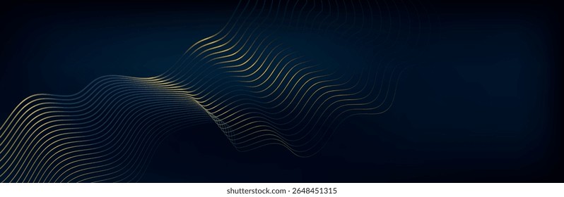 Fundo abstrato com partículas fluindo. 3d abstrato sci-fi conceito de interface do usuário com pontos de gradiente e linhas. Ciberespaço digital, alta tecnologia, conceito de tecnologia.