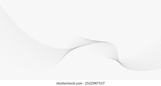 abstract background with flowing particles. copy space