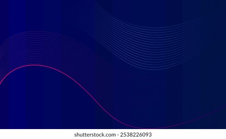 Fundo abstrato com partículas fluindo. Ilustração do vetor de ondas dinâmicas