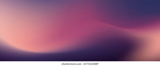 Abstract background with a flowing  pink and purple twilight gradient