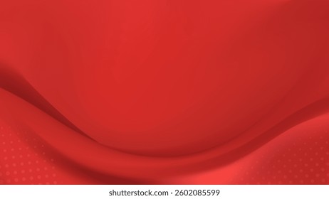Abstract background with a flowing scarlet red texture.