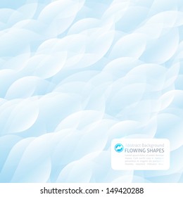 abstract background of flowing shapes