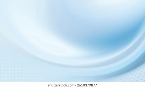 Abstract background with flowing sky blue hues. 