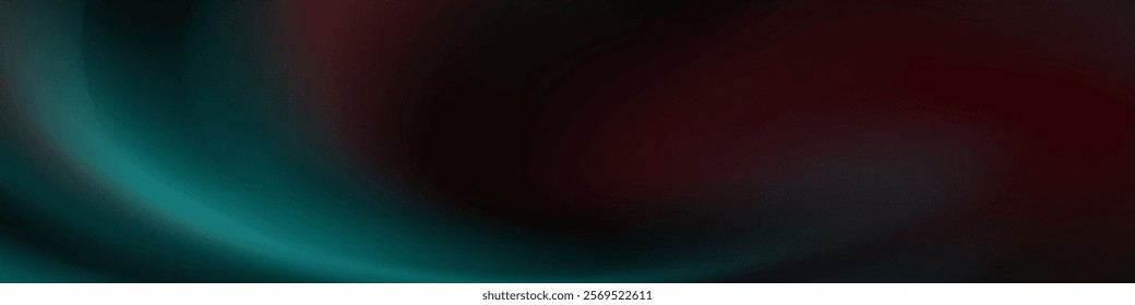 Abstract background with flowing teal and red hues