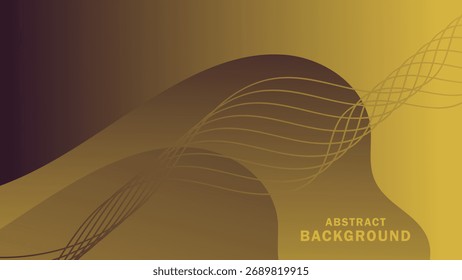 Abstrakter Hintergrund fließende Waferlinien auf Farbverlauf-Hintergrund.modernes Design minimalistisch.Vektorgrafik.