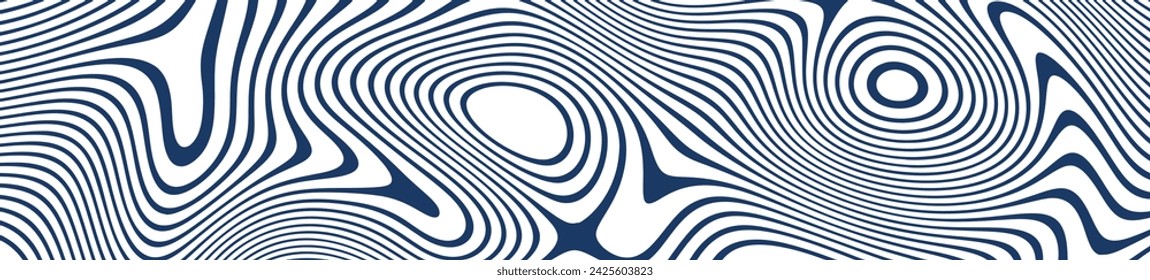 Abstract background with flowing wave lines in blue and white. dynamic pattern and fluid aesthetic. Flat vector illustration isolated on white background.