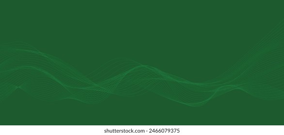Abstract background with flowing wave lines. Futuristic technology concept. Vector illustration