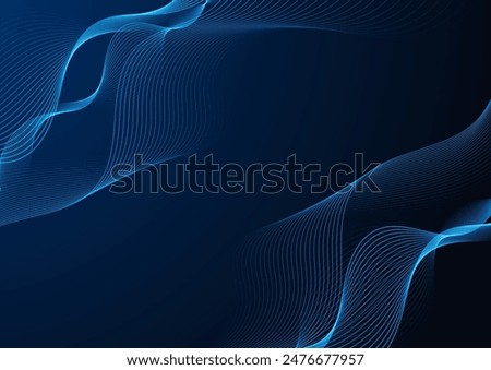 Abstract background with a flowing waves design