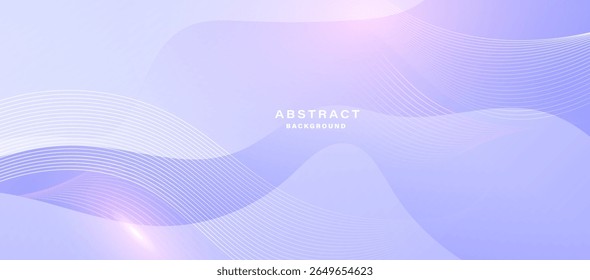 Abstract background with flowing white lines, smooth and modern gradient layout. Vector illlustration.