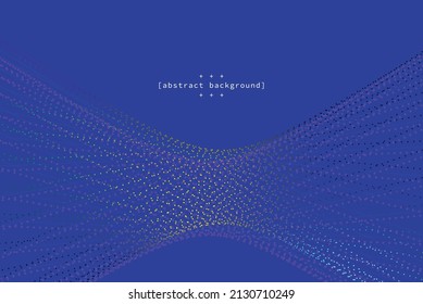 el fondo abstracto con curva de línea de flujo y retorcido en fondo azul marino degradado se puede utilizar para presentación web plantilla tecnología de publicidad eps vectoriales.