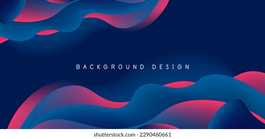Abstract background fluid bubbles and wave elements. Template for covers, templates, flyers, placards, brochures, banners