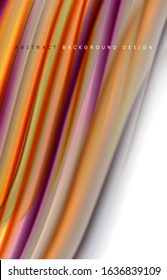 Abstract background - fluid color gradient waves, with dynamic motion line effect. Vector Illustration For Wallpaper, Banner, Background, Card, Book Illustration, landing page