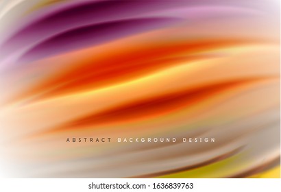 Fondo abstracto - ondas de gradiente de color fluido, con efecto de línea de movimiento dinámico. Ilustración vectorial para fondo de escritorio, pancarta, fondo, tarjeta, ilustración del libro, página de inicio