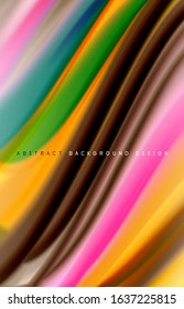 Fondo abstracto - ondas de gradiente de color fluido, con efecto de línea de movimiento dinámico. Ilustración vectorial para fondo de escritorio, pancarta, fondo, tarjeta, ilustración del libro, página de inicio