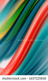 Abstract background - fluid color gradient waves, with dynamic motion line effect. Vector Illustration For Wallpaper, Banner, Background, Card, Book Illustration, landing page