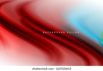 Fondo abstracto - ondas de gradiente de color fluido, con efecto de línea de movimiento dinámico. Ilustración vectorial para fondo de escritorio, pancarta, fondo, tarjeta, ilustración del libro, página de inicio