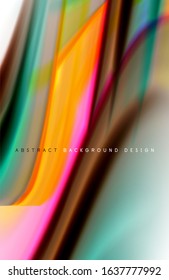 Fondo abstracto - ondas de gradiente de color fluido, con efecto de línea de movimiento dinámico. Ilustración vectorial para fondo de escritorio, pancarta, fondo, tarjeta, ilustración del libro, página de inicio