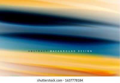 Abstract background - fluid color gradient waves, with dynamic motion line effect. Vector Illustration For Wallpaper, Banner, Background, Card, Book Illustration, landing page