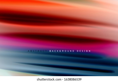 Abstract background - fluid color gradient waves, with dynamic motion line effect. Vector Illustration For Wallpaper, Banner, Background, Card, Book Illustration, landing page