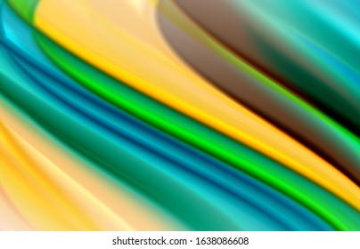 Abstract background - fluid color gradient waves, with dynamic motion line effect. Vector Illustration For Wallpaper, Banner, Background, Card, Book Illustration, landing page