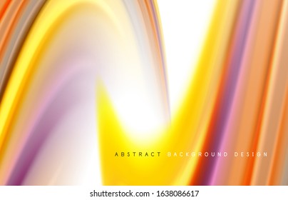 Fondo abstracto - ondas de gradiente de color fluido, con efecto de línea de movimiento dinámico. Ilustración vectorial para fondo de escritorio, pancarta, fondo, tarjeta, ilustración del libro, página de inicio