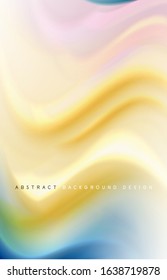 Abstract background - fluid color gradient waves, with dynamic motion line effect. Vector Illustration For Wallpaper, Banner, Background, Card, Book Illustration, landing page