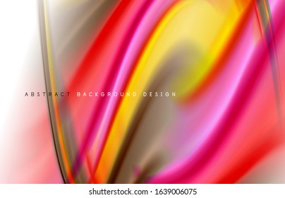 Fondo abstracto - ondas de gradiente de color fluido, con efecto de línea de movimiento dinámico. Ilustración vectorial para fondo de escritorio, pancarta, fondo, tarjeta, ilustración del libro, página de inicio