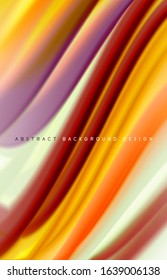 Fondo abstracto - ondas de gradiente de color fluido, con efecto de línea de movimiento dinámico. Ilustración vectorial para fondo de escritorio, pancarta, fondo, tarjeta, ilustración del libro, página de inicio