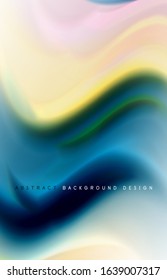 Abstract background - fluid color gradient waves, with dynamic motion line effect. Vector Illustration For Wallpaper, Banner, Background, Card, Book Illustration, landing page