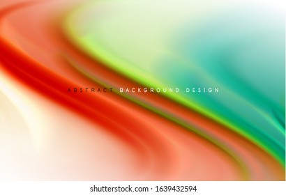 Fondo abstracto - ondas de gradiente de color fluido, con efecto de línea de movimiento dinámico. Ilustración vectorial para fondo de escritorio, pancarta, fondo, tarjeta, ilustración del libro, página de inicio