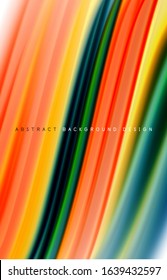 Abstract background - fluid color gradient waves, with dynamic motion line effect. Vector Illustration For Wallpaper, Banner, Background, Card, Book Illustration, landing page