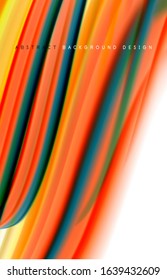 Fondo abstracto - ondas de gradiente de color fluido, con efecto de línea de movimiento dinámico. Ilustración vectorial para fondo de escritorio, pancarta, fondo, tarjeta, ilustración del libro, página de inicio