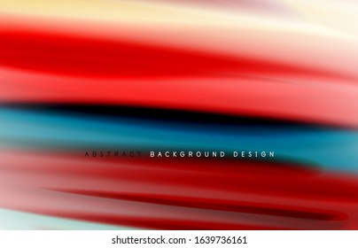 Abstract background - fluid color gradient waves, with dynamic motion line effect. Vector Illustration For Wallpaper, Banner, Background, Card, Book Illustration, landing page