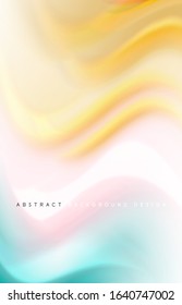 Fondo abstracto - ondas de gradiente de color fluido, con efecto de línea de movimiento dinámico. Ilustración vectorial para fondo de escritorio, pancarta, fondo, tarjeta, ilustración del libro, página de inicio