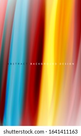 Abstract background - fluid color gradient waves, with dynamic motion line effect. Vector Illustration For Wallpaper, Banner, Background, Card, Book Illustration, landing page