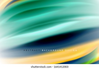 Fondo abstracto - ondas de gradiente de color fluido, con efecto de línea de movimiento dinámico. Ilustración vectorial para fondo de escritorio, pancarta, fondo, tarjeta, ilustración del libro, página de inicio