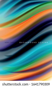 Fondo abstracto - ondas de gradiente de color fluido, con efecto de línea de movimiento dinámico. Ilustración vectorial para fondo de escritorio, pancarta, fondo, tarjeta, ilustración del libro, página de inicio