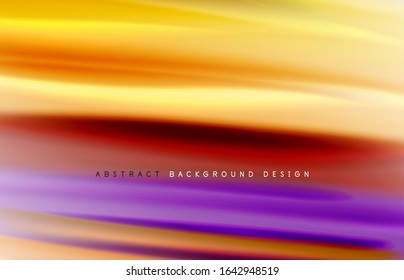 Abstract background - fluid color gradient waves, with dynamic motion line effect. Vector Illustration For Wallpaper, Banner, Background, Card, Book Illustration, landing page