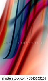 Abstract background - fluid color gradient waves, with dynamic motion line effect. Vector Illustration For Wallpaper, Banner, Background, Card, Book Illustration, landing page