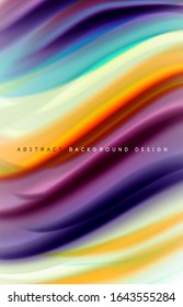 Abstract background - fluid color gradient waves, with dynamic motion line effect. Vector Illustration For Wallpaper, Banner, Background, Card, Book Illustration, landing page