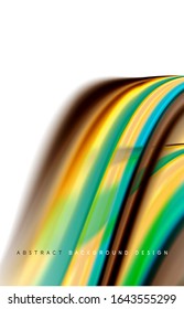 Fondo abstracto - ondas de gradiente de color fluido, con efecto de línea de movimiento dinámico. Ilustración vectorial para fondo de escritorio, pancarta, fondo, tarjeta, ilustración del libro, página de inicio