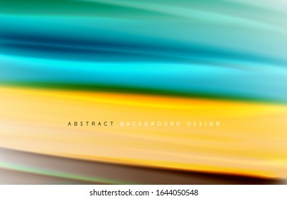 Abstract background - fluid color gradient waves, with dynamic motion line effect. Vector Illustration For Wallpaper, Banner, Background, Card, Book Illustration, landing page