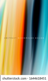 Fondo abstracto: ondas de degradado de color fluido, con efecto de línea de movimiento dinámico. Ilustración vectorial para papel tapiz, pancarta, fondo, tarjeta, ilustración del libro, página de inicio