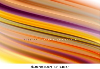 Abstract background - fluid color gradient waves, with dynamic motion line effect. Vector Illustration For Wallpaper, Banner, Background, Card, Book Illustration, landing page