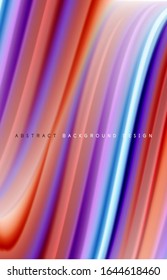 Abstract background - fluid color gradient waves, with dynamic motion line effect. Vector Illustration For Wallpaper, Banner, Background, Card, Book Illustration, landing page